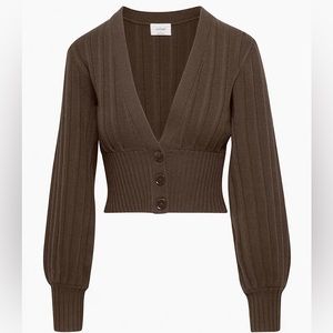 Wilfred Plunge Front Cardigan